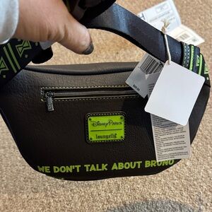 Disney Black and Neon Green Belt Bag